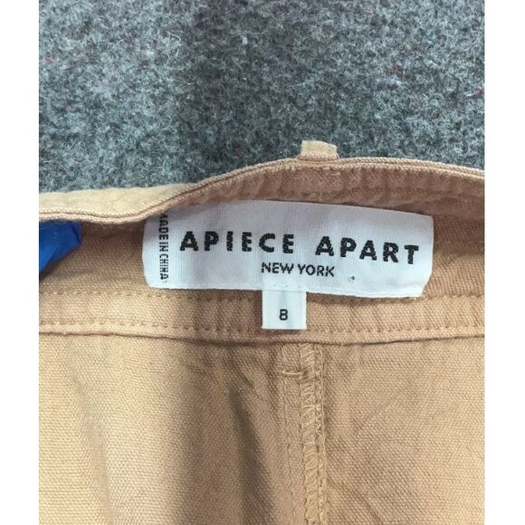 Apiece Apart New York Women's Beige Merida Cotton Wide Leg Pants 8 - Picture 3 of 8